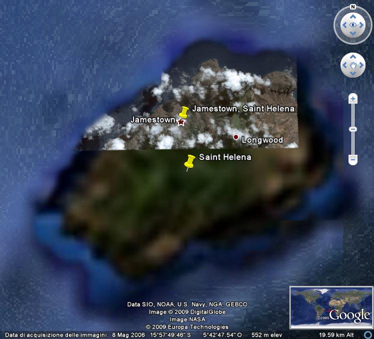 Saint Helena Google Earth